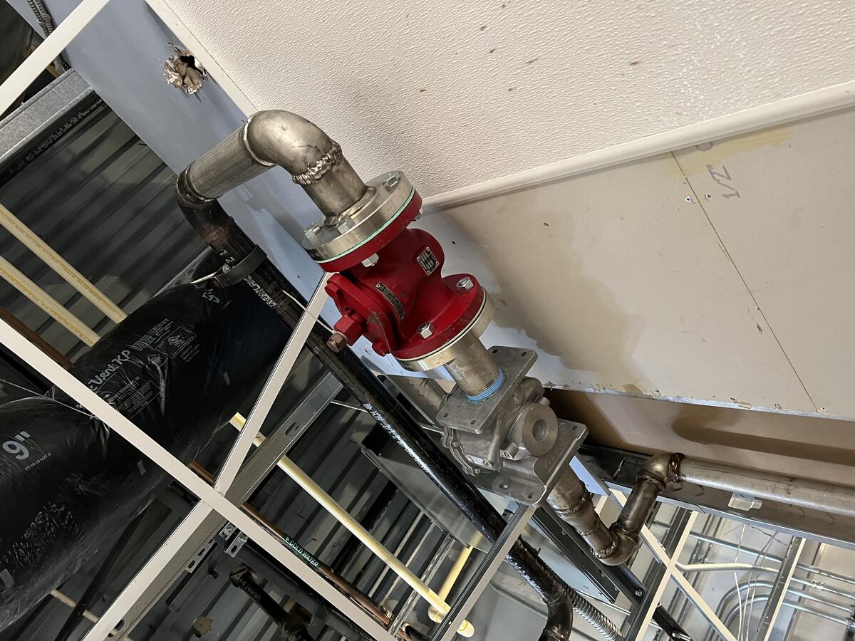 Industrial valve and piping